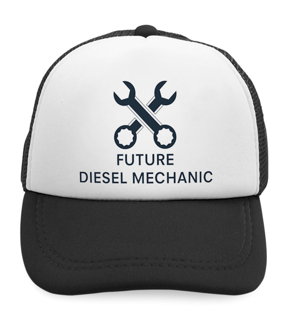 Kids Trucker Hats Future Diesel Mechanic Boys Hats & Girls Hats Cotton - Cute Rascals