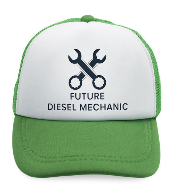 Kids Trucker Hats Future Diesel Mechanic Boys Hats & Girls Hats Cotton - Cute Rascals