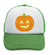 Kids Trucker Hats Smile 2 Teeth Pumpkin Light Holidays and Occasions Halloween - Cute Rascals