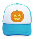 Kids Trucker Hats Smile 2 Teeth Pumpkin Light Holidays and Occasions Halloween