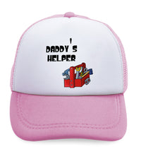 Kids Trucker Hats Picture Tools' Box Black Daddy's Helper Dad Father's Day - Cute Rascals