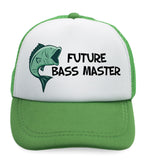 Kids Trucker Hats Future Bass Master Fishing Ocean Sea Life Baseball Cap Cotton - Cute Rascals