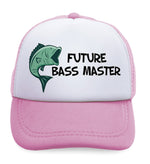 Kids Trucker Hats Future Bass Master Fishing Ocean Sea Life Baseball Cap Cotton - Cute Rascals