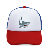 Kids Trucker Hats Shark Animals Ocean Boys Hats & Girls Hats Baseball Cap Cotton - Cute Rascals