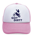 Kids Trucker Hats Got Dirt Motocross Boys Hats & Girls Hats Baseball Cap Cotton