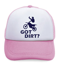 Kids Trucker Hats Got Dirt Motocross Boys Hats & Girls Hats Baseball Cap Cotton - Cute Rascals