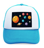 Kids Trucker Hats Our Solar System Planets Funny Humor Boys Hats & Girls Hats - Cute Rascals