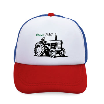 Kids Trucker Hats Oliver Tractors Funny Humor Boys Hats & Girls Hats Cotton