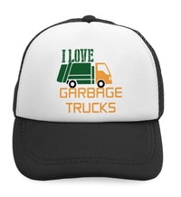 Kids Trucker Hats I Love Garbage Trucks Boys Hats & Girls Hats Cotton - Cute Rascals