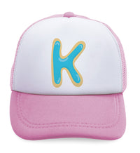 Kids Trucker Hats Cookie Letter K Alphabet & Monograms Food Baseball Cap Cotton - Cute Rascals