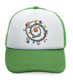 Kids Trucker Hats Space Ship Rocket Space Style B Boys Hats & Girls Hats Cotton - Cute Rascals