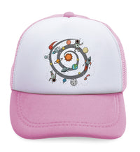 Kids Trucker Hats Space Ship Rocket Space Style B Boys Hats & Girls Hats Cotton - Cute Rascals