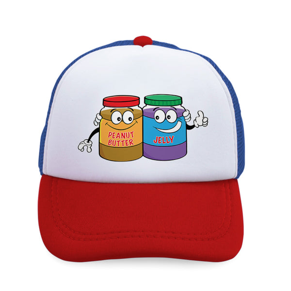 Kids Trucker Hats Peanut Butter - Jelly Boys Hats & Girls Hats Cotton - Cute Rascals