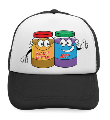 Kids Trucker Hats Peanut Butter - Jelly Boys Hats & Girls Hats Cotton