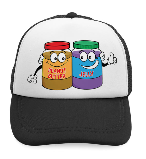 Kids Trucker Hats Peanut Butter - Jelly Boys Hats & Girls Hats Cotton - Cute Rascals