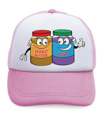 Kids Trucker Hats Peanut Butter - Jelly Boys Hats & Girls Hats Cotton - Cute Rascals