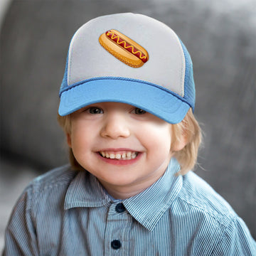 Kids Trucker Hats Delicious Hot Dog Funny Boys Hats & Girls Hats Cotton