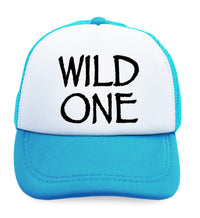 Kids Trucker Hats Wild 1 Year Old First Birthday Funny Humor Style B Cotton - Cute Rascals