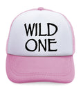 Kids Trucker Hats Wild 1 Year Old First Birthday Funny Humor Style B Cotton