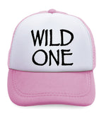 Kids Trucker Hats Wild 1 Year Old First Birthday Funny Humor Style B Cotton - Cute Rascals