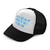 Kids Trucker Hats We Are All Just Making It up as We Go Boys Hats & Girls Hats - Cute Rascals