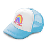 Kids Trucker Hats Stay Calm Rainbow Heart Boys Hats & Girls Hats Cotton - Cute Rascals