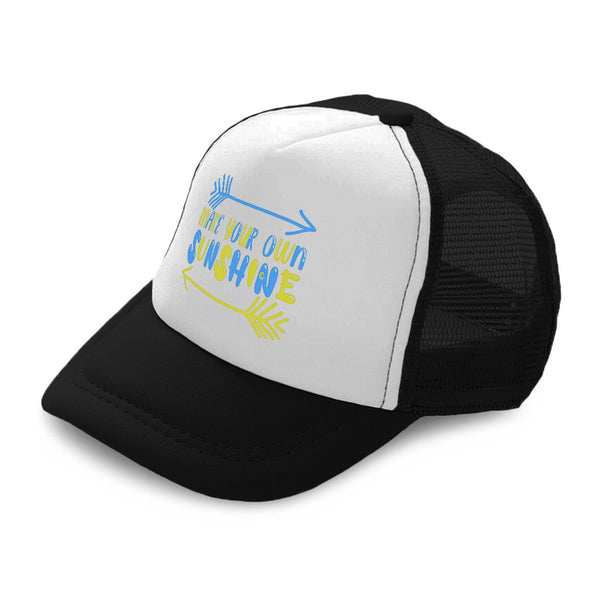 Kids Trucker Hats Make Your Own Sunshine Arrow Boys Hats & Girls Hats Cotton - Cute Rascals