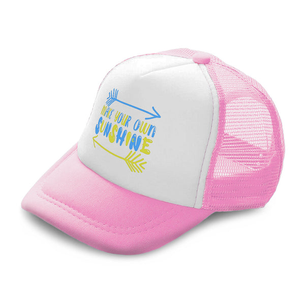 Kids Trucker Hats Make Your Own Sunshine Arrow Boys Hats & Girls Hats Cotton - Cute Rascals