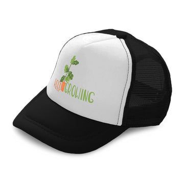 Kids Trucker Hats Keep Growing Plant with Pot Boys Hats & Girls Hats Cotton