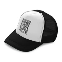 Kids Trucker Hats Dreamer Believer Creator Leader Boys Hats & Girls Hats Cotton - Cute Rascals