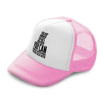 Kids Trucker Hats Fierce Fighter Handle Anything Faced with Baseball Cap Cotton - Cute Rascals