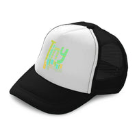 Kids Trucker Hats Tiny but Mighty Boys Hats & Girls Hats Baseball Cap Cotton - Cute Rascals