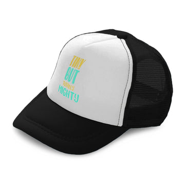 Kids Trucker Hats Tiny but Totally Mighty Boys Hats & Girls Hats Cotton