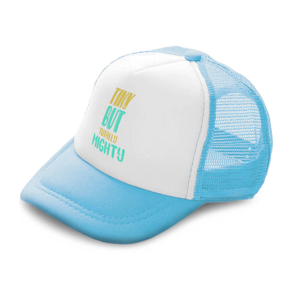 Kids Trucker Hats Tiny but Totally Mighty Boys Hats & Girls Hats Cotton - Cute Rascals