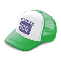 Kids Trucker Hats This Is for You Hug Boys Hats & Girls Hats Baseball Cap Cotton - Cute Rascals