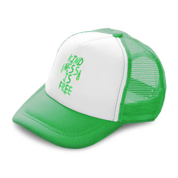 Kids Trucker Hats Kindness Is Free Tree Boys Hats & Girls Hats Cotton