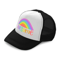 Kids Trucker Hats Awesome Rainbow Boys Hats & Girls Hats Baseball Cap Cotton - Cute Rascals