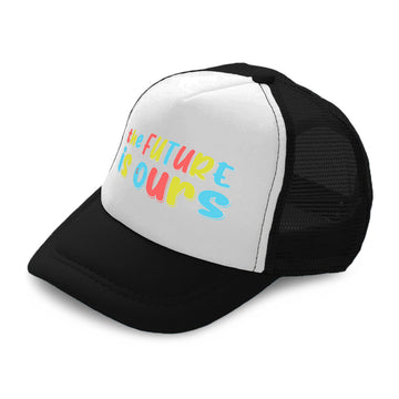 Kids Trucker Hats The Future Is Ours Boys Hats & Girls Hats Baseball Cap Cotton