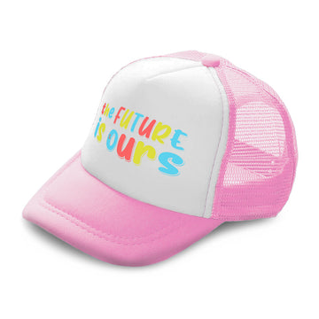 Kids Trucker Hats The Future Is Ours Boys Hats & Girls Hats Baseball Cap Cotton