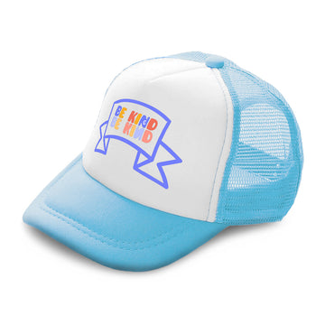 Kids Trucker Hats Be Kind G Boys Hats & Girls Hats Baseball Cap Cotton