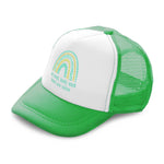 Kids Trucker Hats My Mind Body and Heart Are Calm Rainbow Boys Hats & Girls Hats - Cute Rascals