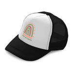 Kids Trucker Hats Challenges Help Me Grow Rainbow Boys Hats & Girls Hats Cotton - Cute Rascals