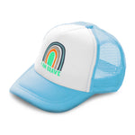Kids Trucker Hats I Am Brave Rainbow Boys Hats & Girls Hats Baseball Cap Cotton - Cute Rascals