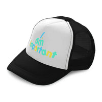 Kids Trucker Hats I Am Important Rainbow B Boys Hats & Girls Hats Cotton - Cute Rascals