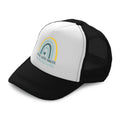 Kids Trucker Hats I Deal with Anger in Healthy Ways Rainbow Baseball Cap Cotton