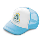 Kids Trucker Hats I Deal with Anger in Healthy Ways Rainbow Baseball Cap Cotton - Cute Rascals