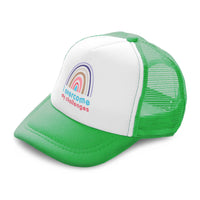 Kids Trucker Hats I Overcome My Challenges Rainbow Boys Hats & Girls Hats Cotton - Cute Rascals