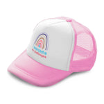 Kids Trucker Hats I Overcome My Challenges Rainbow Boys Hats & Girls Hats Cotton - Cute Rascals