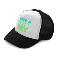 Kids Trucker Hats Have A Colourful Day Boys Hats & Girls Hats Cotton - Cute Rascals