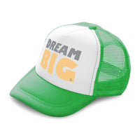 Kids Trucker Hats Dream Big A Boys Hats & Girls Hats Baseball Cap Cotton - Cute Rascals